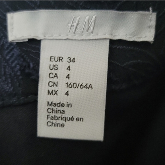 H&M Lace Midi Circle Blue Skirt Size 4 - Picture 8 of 13